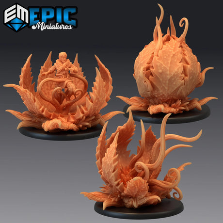 Mantrap Miniature Plant Model | Set of 3 - Tabletop RPG & D&D miniature. Perfect for wargaming & collectors