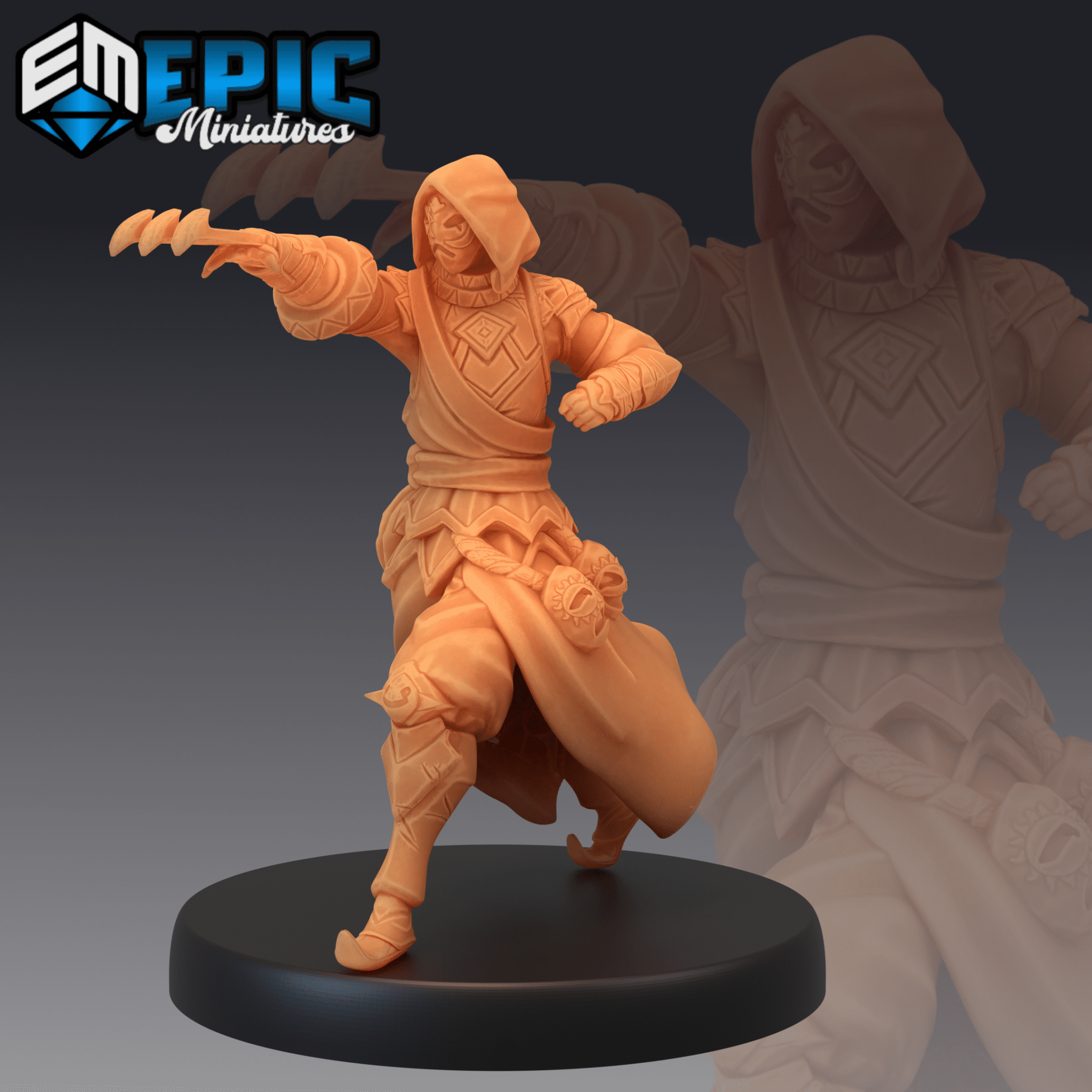 Masked Assassin Miniature - C - 28mm