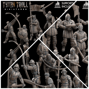 Massive Guard Miniature | Full Set All Models - Tabletop RPG & D&D miniature. Perfect for wargaming & collectors