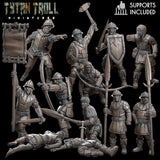 Massive Guard Miniature | Full Set All Models - Tabletop RPG & D&D miniature. Perfect for wargaming & collectors