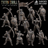 Massive Guards Miniature | Full Set All Models - Tabletop RPG & D&D miniature. Perfect for wargaming & collectors