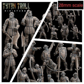 Massive Guards Miniature | Full Set All Models - Tabletop RPG & D&D miniature. Perfect for wargaming & collectors