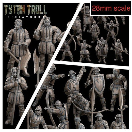 Massive Guards Miniature | Full Set All Models - Tabletop RPG & D&D miniature. Perfect for wargaming & collectors