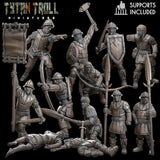 Massive Guards Miniature | Full Set All Models - Tabletop RPG & D&D miniature. Perfect for wargaming & collectors