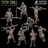 Massive Village Mob Miniature | Full Set All Models - Tabletop RPG & D&D miniature. Perfect for wargaming & collectors