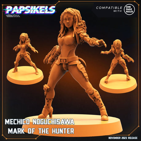 Mechico Noguchisawa Hunters Miniature | Mechico Hunter C - Tabletop RPG & D&D miniature. Perfect for wargaming & collectors