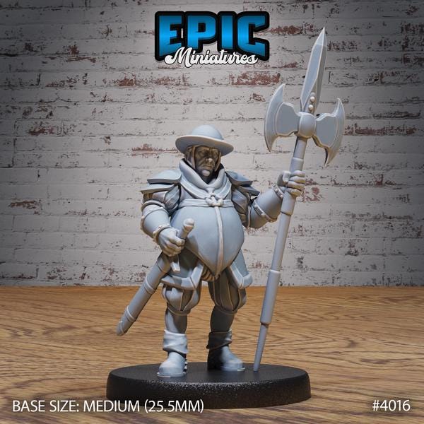 Medieval NPC Miniature | 4016 - Tabletop RPG & D&D miniature. Perfect for wargaming & collectors