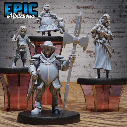 Medieval NPC Miniature - Full Set All Models - 32mm