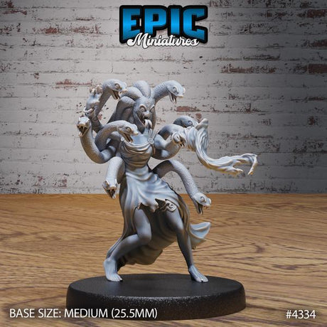 Medusa Miniature | 4334 - Tabletop RPG & D&D miniature. Perfect for wargaming & collectors
