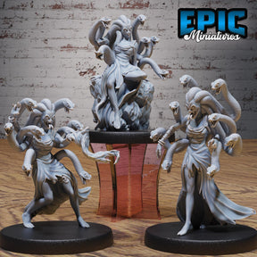 Medusa Miniature | Full Set All Models - Tabletop RPG & D&D miniature. Perfect for wargaming & collectors