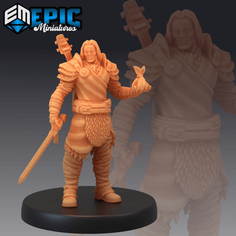 Mercenaries Miniature | A - Tabletop RPG & D&D miniature. Perfect for wargaming & collectors
