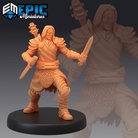Mercenaries Miniature | C - Tabletop RPG & D&D miniature. Perfect for wargaming & collectors