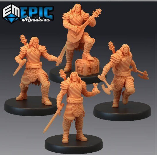 Mercenaries Miniature - Set of 4 - 28mm