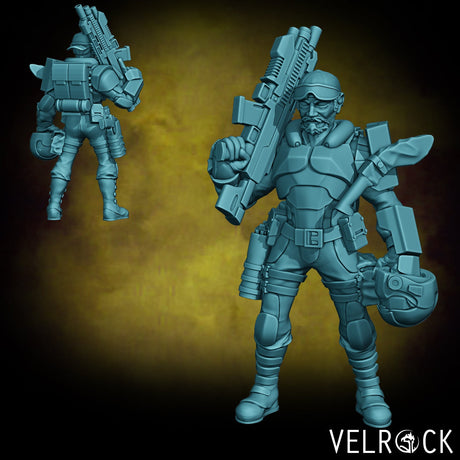 Mercenary Miniature | C - Tabletop RPG & D&D miniature. Perfect for wargaming & collectors