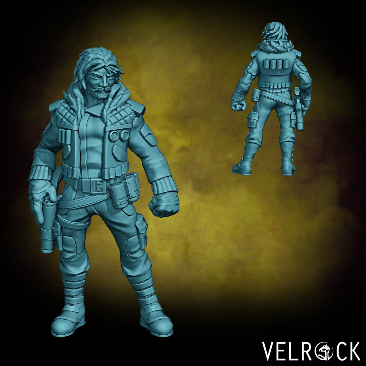 Mercenary Miniature | F - Tabletop RPG & D&D miniature. Perfect for wargaming & collectors