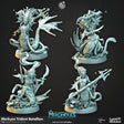 Merkyes Trident Batallion Miniature | A - Tabletop RPG & D&D miniature. Perfect for wargaming & collectors