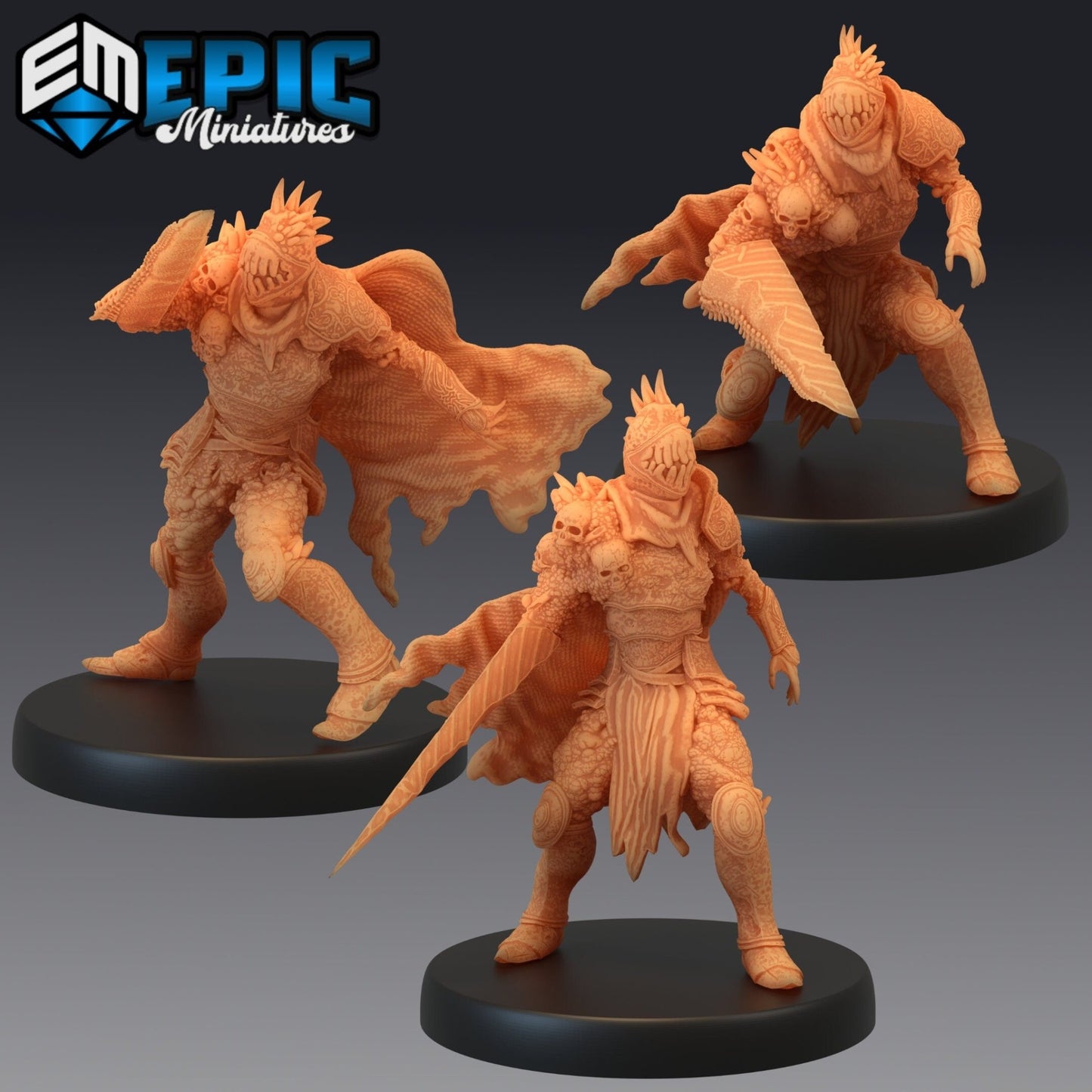 Mimic Knight Miniature - Set of 3 - 28mm