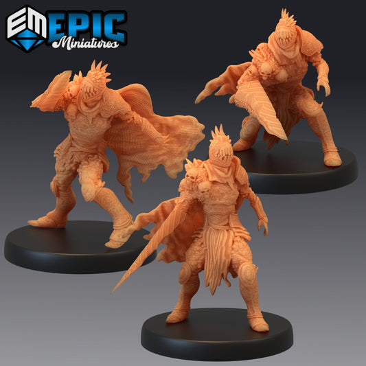 Mimic Knight Miniature - Set of 3 - 28mm