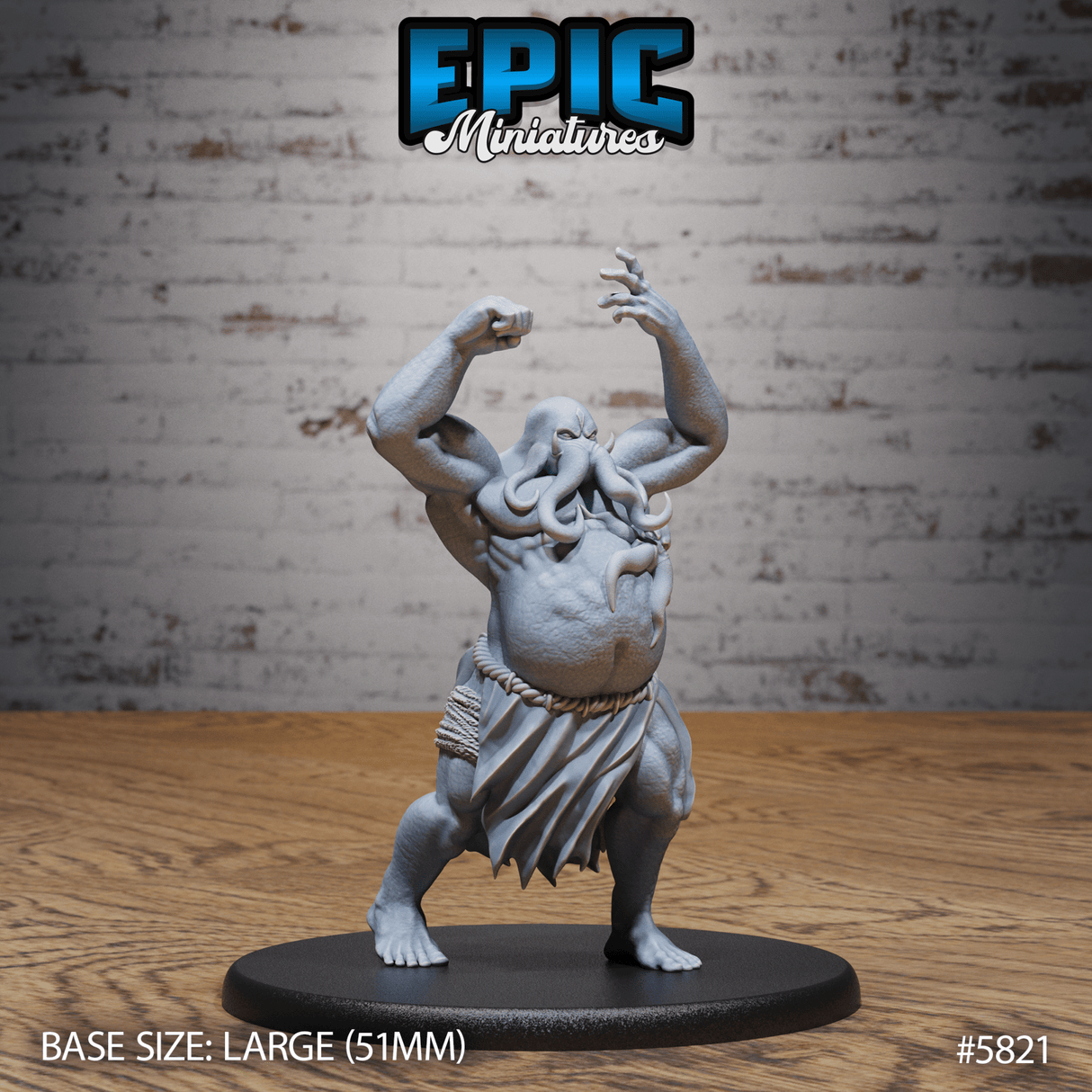 Mind Colloss Miniature | A - Tabletop RPG & D&D miniature. Perfect for wargaming & collectors