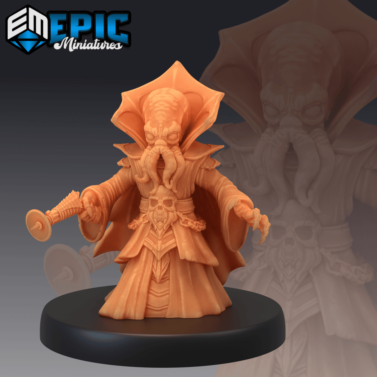 Mind Gnome Miniature | A - Tabletop RPG & D&D miniature. Perfect for wargaming & collectors