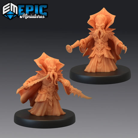 Mind Gnome Miniature | Set of 2 - Tabletop RPG & D&D miniature. Perfect for wargaming & collectors