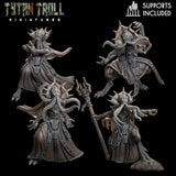 Mindflayer Bundle Miniature | Set of 4 - Tabletop RPG & D&D miniature. Perfect for wargaming & collectors
