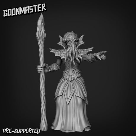 Mindflayer Miniature | A - Tabletop RPG & D&D miniature. Perfect for wargaming & collectors