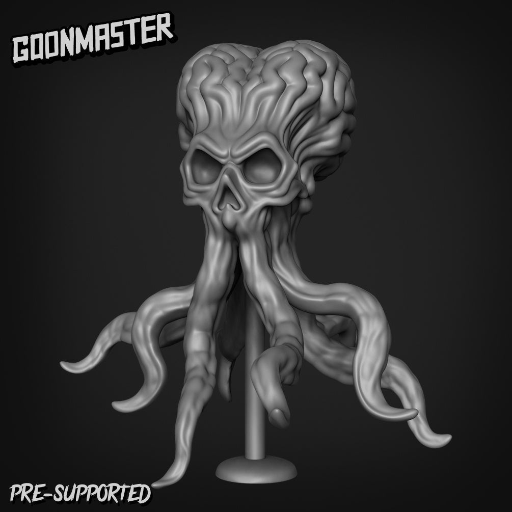 Mindflayer head Miniature | A - Tabletop RPG & D&D miniature. Perfect for wargaming & collectors