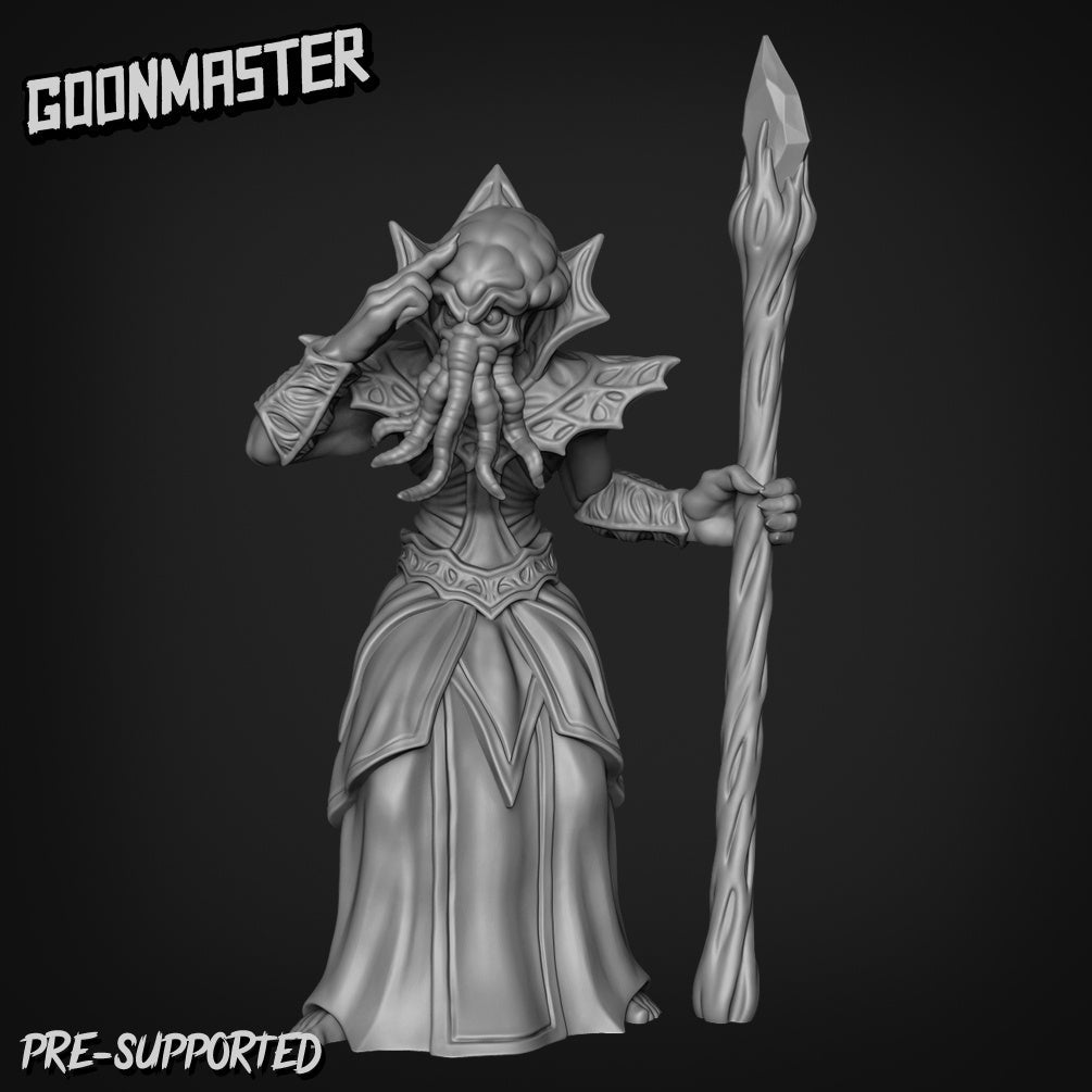 Mindflayer Miniature | B - Tabletop RPG & D&D miniature. Perfect for wargaming & collectors