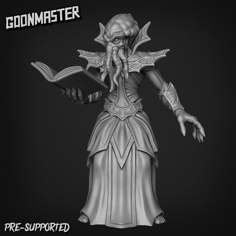 Mindflayer Miniature | C - Tabletop RPG & D&D miniature. Perfect for wargaming & collectors