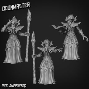 Mindflayer Miniature | Set of 3 - Tabletop RPG & D&D miniature. Perfect for wargaming & collectors