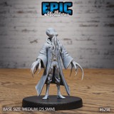 Mindflayer Octo Wizard Miniature | A - Tabletop RPG & D&D miniature. Perfect for wargaming & collectors