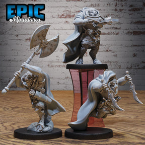 Minotaur Adventure Miniature | Set of 3 - Tabletop RPG & D&D miniature. Perfect for wargaming & collectors