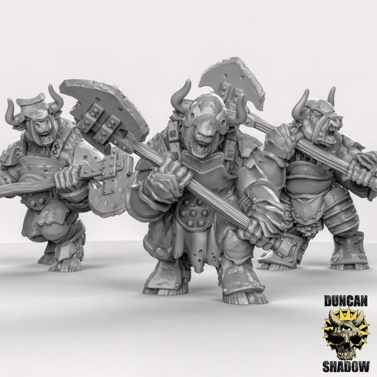Minotaur armour Miniature - Set of 3 - 