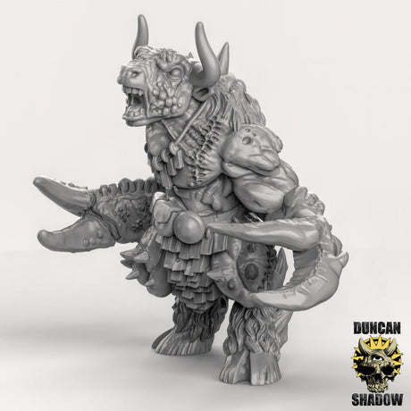 Corrupted Mutated Minotaur Miniature | A - Tabletop RPG & D&D miniature. Perfect for wargaming & collectors