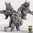 Corrupted Mutated Minotaur Miniature | Set of 3 - Tabletop RPG & D&D miniature. Perfect for wargaming & collectors
