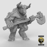 Minotaur Miniature | A - Tabletop RPG & D&D miniature. Perfect for wargaming & collectors