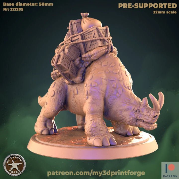 Minotaur Miniature mount and leaders | A - Tabletop RPG & D&D miniature. Perfect for wargaming & collectors