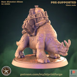 Minotaur Miniature mount and leaders | A - Tabletop RPG & D&D miniature. Perfect for wargaming & collectors