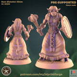 Minotaur Miniature cowfolk shaman and hunters | B - Tabletop RPG & D&D miniature. Perfect for wargaming & collectors