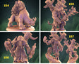 Minotaur Miniature mount and leaders | set of 4 - Tabletop RPG & D&D miniature. Perfect for wargaming & collectors