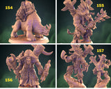 Minotaur Miniature mount and leaders | set of 4 - Tabletop RPG & D&D miniature. Perfect for wargaming & collectors