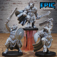 Minotaur Paladin, Warrior Miniature | Full Set All Models - Tabletop RPG & D&D miniature. Perfect for wargaming & collectors