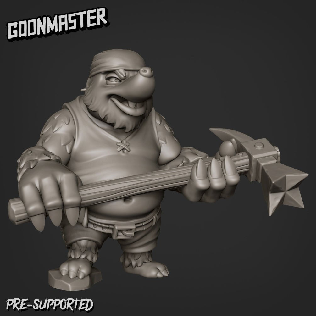 Mole Folk Miniature | D - Tabletop RPG & D&D miniature. Perfect for wargaming & collectors
