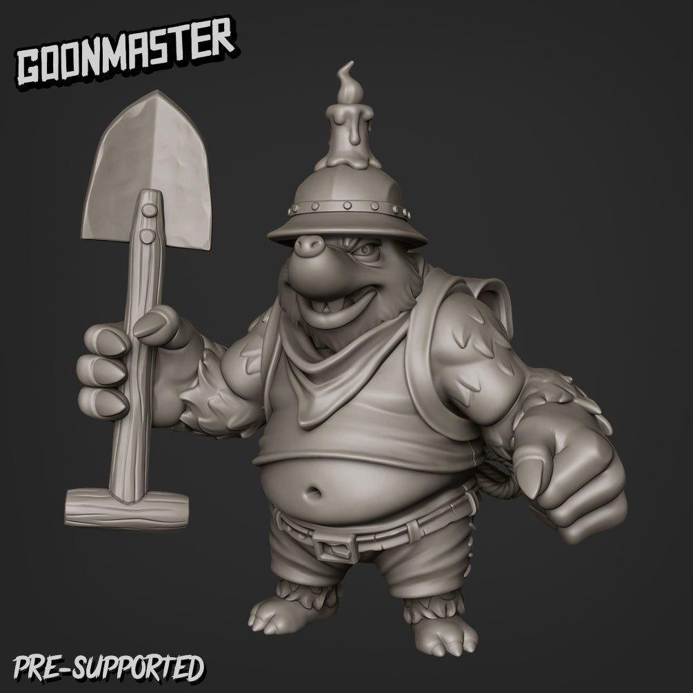 Mole Folk Miniature | G - Tabletop RPG & D&D miniature. Perfect for wargaming & collectors