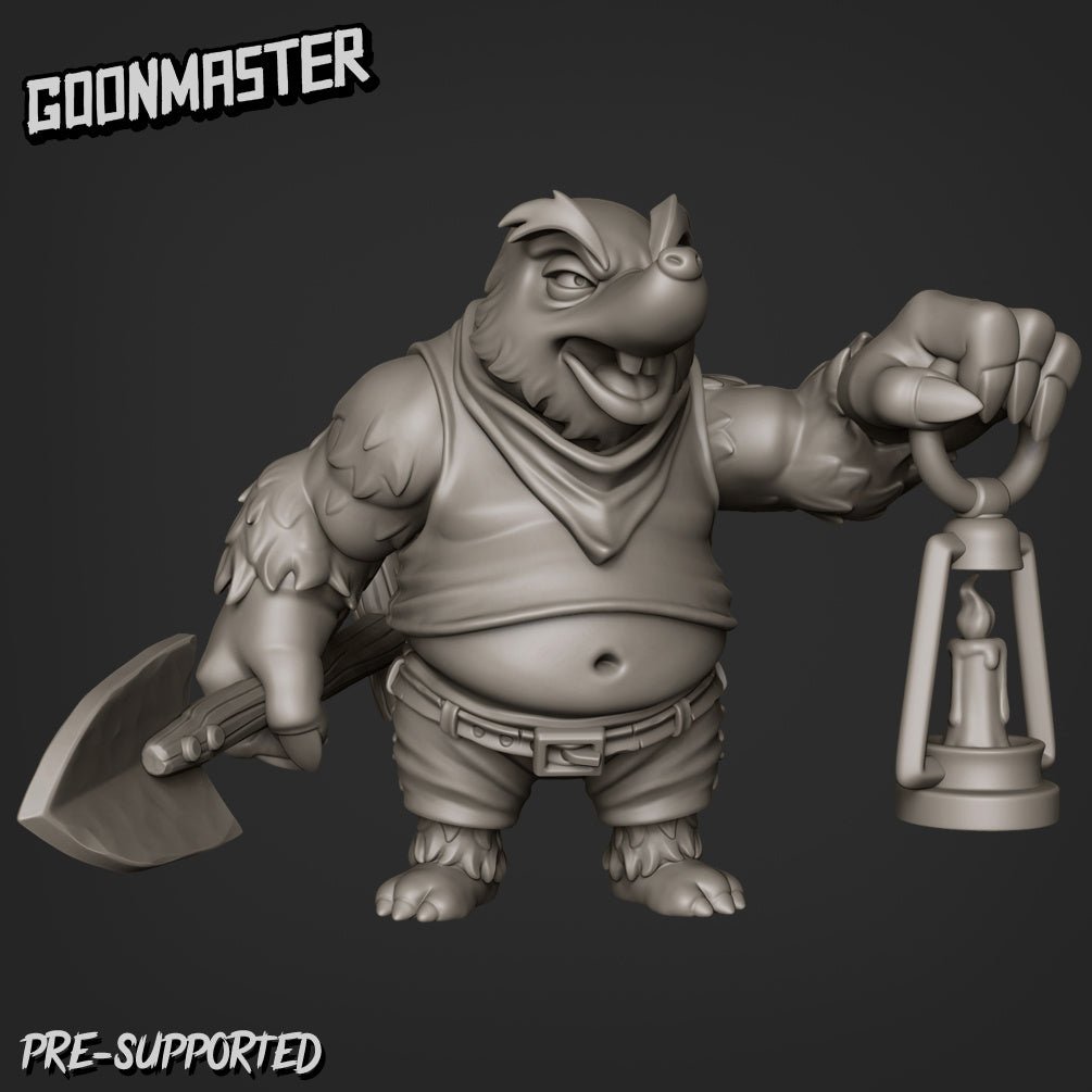Mole Folk Miniature | H - Tabletop RPG & D&D miniature. Perfect for wargaming & collectors