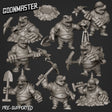 Mole Folk Miniature | Set of 9 - Tabletop RPG & D&D miniature. Perfect for wargaming & collectors