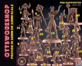 Monastary Bundle Miniature | Full Set All Models - Tabletop RPG & D&D miniature. Perfect for wargaming & collectors