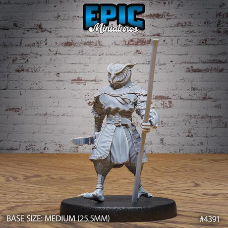 Monk Owl Folk Tavern Miniature | 4391 - Tabletop RPG & D&D miniature. Perfect for wargaming & collectors