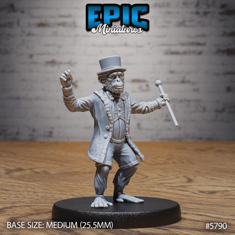 Monkey Director Miniature | Set of 3 - Tabletop RPG & D&D miniature. Perfect for wargaming & collectors